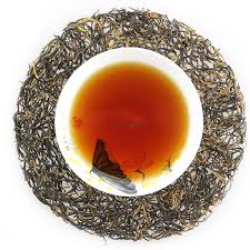 Metade completamente fermentada preta orgânica da cafeína do chá do chá fraco de Keemun do café