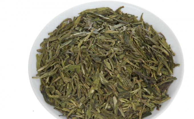 O padrão superior da UE do chá do dragonwell de ching do pulmão da categoria cozinhou o chá verde