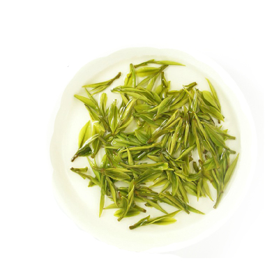 O chá orgânico do branco chinês de Anji Bai Cha fritou mexendo claro - cor amarela