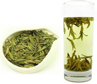 China Fermentado processando as folhas ocidentais orgânicas do plano do chá de Longjing do lago tea verde fábrica